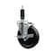 Service Caster 5'' Phenolic Swivel 1'' Expanding Stem Caster with Brake SCC-EX20S514-PHS-TLB-1 - alternate 1